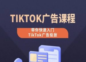 TikTok广告投放课程，从0-1实操课，带你快速入门TikTok广告投放-21资源库