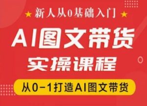 新人从0基础入门,抖音AI图文带货实操课程,从0-1打造AI图文带货-21资源库