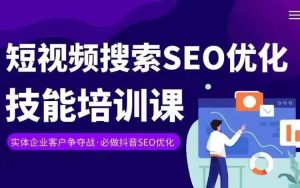 实体抖音搜索（抖音SEO）变现课，短视频搜索seo优化技能-21资源库