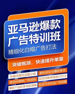 亚马逊爆款广告特训班，快速掌握亚马逊关键词库搭建方法，有效优化广告数据并提升旺季销量-21资源库