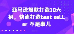 亚马逊爆款打造10大招,快速打造best seller 不是事儿-21资源库