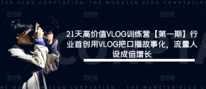 21天高价值VLOG训练营【第一期】行业首创用VLOG把口播故事化,流量人设成倍增长-21资源库