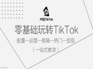 零基础玩转TikTok，配置一运营一剪辑一热门一变现，一站式教学-21资源库