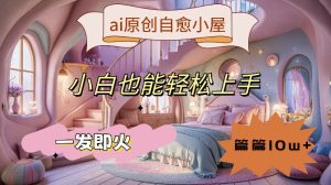 ai原创治愈小屋，小白也能轻松上手，一发即火，篇篇10w+【揭秘】-21资源库