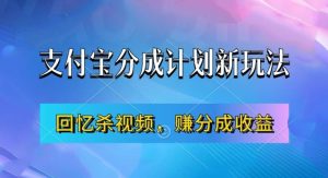 支付宝分成计划最新玩法,利用回忆杀视频,赚分成计划收益,操作简单,新手也能轻松月入过万-21资源库