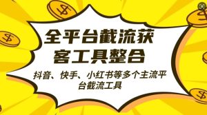 全平台截流获客工县整合全自动引流,日引2000+精准客户【揭秘】-21资源库
