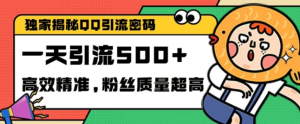 独家解密QQ里的引流密码,高效精准,实测单日加100+创业粉【揭秘】-21资源库