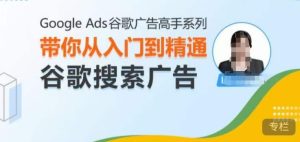 Google Ads谷歌广告高手 – 搜索广告,带你从入门到精通谷歌搜索广告-21资源库
