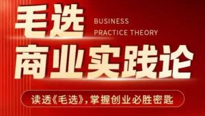 毛选商业实践论,读透《毛选》掌握创业必胜密匙-21资源库
