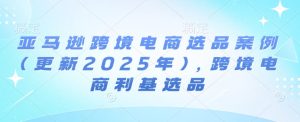 亚马逊跨境电商选品案例(更新2025年2月)，跨境电商利基选品-21资源库