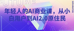 年轻人的AI商业课,从小白用户到AI2.0原住民-21资源库