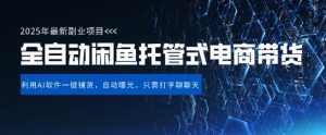 【闲鱼全自动电商带货】三年磨一剑,一朝露锋芒,长期稳定项目,单日稳定变现5张【揭秘】-21资源库