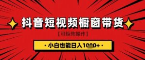 抖音短视频食品橱窗带货，小白轻松上手日入1k+【揭秘】-21资源库
