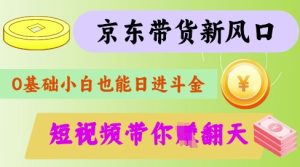 最新京东短视频带货代运营秘籍,轻松躺挣【揭秘】-21资源库