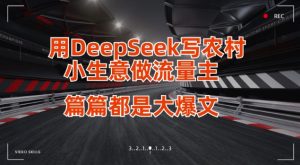 用DeepSeek写小生意做流量主，篇篇都是大爆文-21资源库
