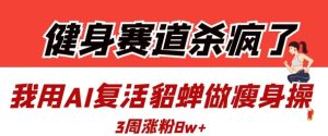 健身赛道杀疯了?我用AI复活貂蝉做瘦身操,3周涨粉8W-21资源库