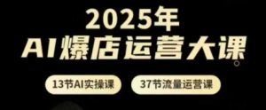 2025年AI爆店运营大课，13节AI实操课+37节流量运营课-21资源库