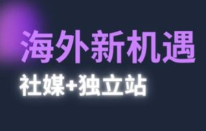 2025出海新机遇(社媒+独立站),海外新机遇,实现独立站的高效运营与出海-21资源库