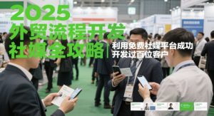 2025外贸流程开发社媒全攻略，利用免费社媒平台成功开发过百位客户-21资源库