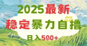 2025最新暴力自撸项目,日入5张+,可矩阵操作【揭秘】-21资源库