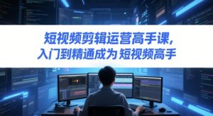 短视频剪辑运营高手课,入门到精通成为短视频高手-21资源库