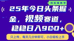 今日头条视频赛道最新玩法,每天十分钟,保底日入9张+【揭秘】-21资源库