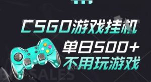 25年CSGO游戏搬砖，全自动挂G，不需要玩游戏，手机操作日入3张(不是汇率搬砖)【揭秘】-21资源库