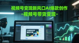 视频号变现新风口AI爆款创作-视频号带货变现-21资源库