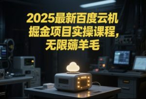 2025最新百度云机掘金项目实操课程单窗口保底5-10元月收益单窗口150+【揭秘】-21资源库