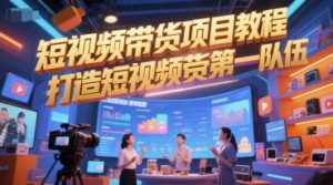 短视频带货项目教程，打造短视频带货第一队伍-21资源库