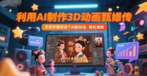 利用AI制作3D动画甄嬛传,流量爆了,手把手教你这个AI新玩法,轻松涨粉-21资源库