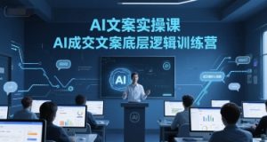 AI文案实操课,AI成交文案底层逻辑训练营-21资源库