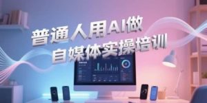 普通人用AI做自媒体实操培训,普通人一个人用ai做自媒体,视频制作、短视频引流、直播带货,轻松入门-21资源库