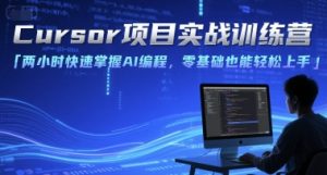 Cursor项目实战训练营,两小时快速掌握AI编程,零基础也能轻松上手-21资源库