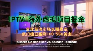 【海外虚拟项目掘金】日入100-200美刀，自己在家就可以闷声发大财，长期可做，工作室可复制扩大【揭秘】-21资源库