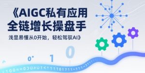 AIGC私有化应用全链增长操盘手，浅显易懂从0开始，轻松驾驭AI-21资源库
