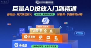 巨量AD投放入门到精通，基础版+进阶版+加餐课-21资源库