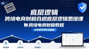 跨境电商财稅合规底层逻辑思维课-跨境电商财税教程-21资源库