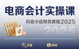 电商会计实操课-抖音小店财务教程2025-21资源库