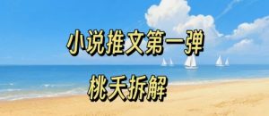 小说推文项目操作全流程第一弹,0粉就能做,门槛低非常适合新手-21资源库