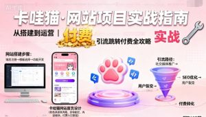 卡哇猫·网站项目,网站搭建与运营以及引流跳转付费-21资源库