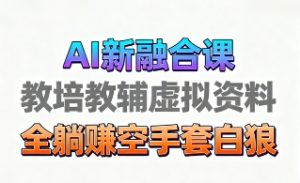 育儿教学教培新玩法,AI生成教学视频,市场大,操作简单,变现天花板非常高-21资源库