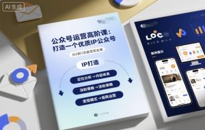 公众号运营高阶课，打造一个优质IP公众号-21资源库