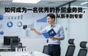 如何成为一名优秀的外贸业务员，从新手到专家-21资源库