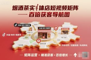 烟酒茶实体店短视频矩阵百倍获客导航图-21资源库