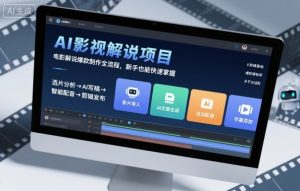 AI影视解说项目，电影解说爆款制作全流程，新手也能快速掌握-21资源库