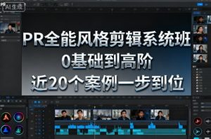 PR全能风格剪辑系统班，0基础到高阶，近20个案例一步到位-21资源库