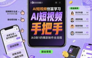 AI短视频创富学习,手把手教会你制作AI短视频-21资源库
