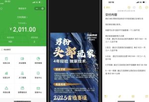 外面收费980全新男粉变现项目,竞争小,利润高,多种方式变现,独家技术-21资源库