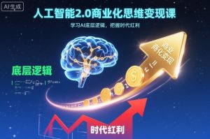 人工智能2.0商业化思维变现课，学习AI底层逻辑，把握时代红利-21资源库